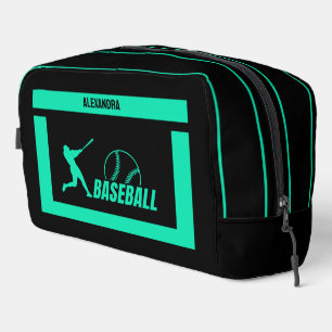 Baseball Birthday Gift, Baseball Player Girl,  Dopp Kit