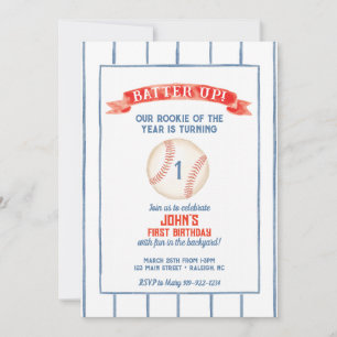 Baseball Birthday Invitation