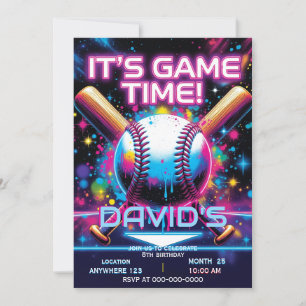 baseball birthday invitation