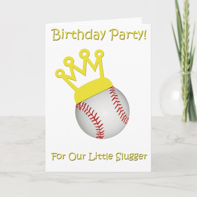 Baseball Birthday Invitation (Front)