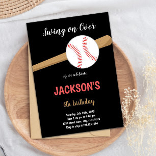 Baseball Birthday Invitations