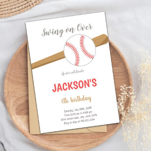Baseball Birthday Invitations