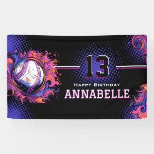Baseball Birthday Party Banner