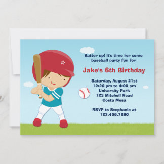 Baseball Birthday Party Invitation