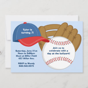 Baseball Birthday Party Invitation