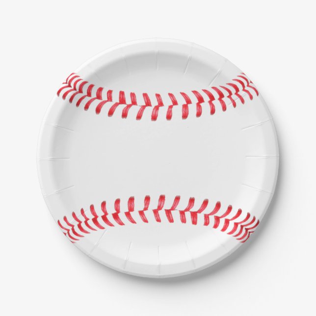 Baseball Birthday Party  Paper Plate (Front)