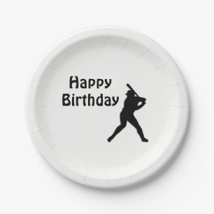 Baseball Birthday Party Paper Plate