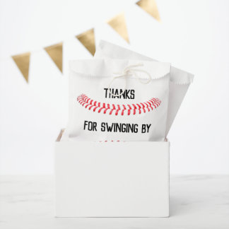 Baseball Birthday Party Personalised Thank You Favour Bags