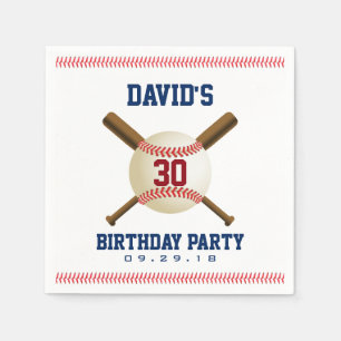 Baseball Birthday Party Sports Theme Napkin