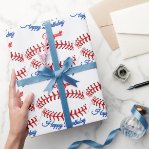 Baseball Birthday Wrapping Paper
