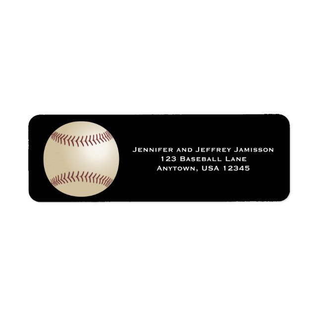 Baseball, Black Return Address (Front)