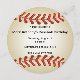 Baseball Bonanza Birthday Party Invitation