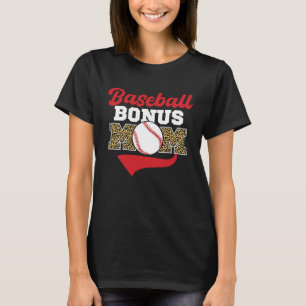 Baseball Bonus Mom  Stepmother Stepmom Stepson Mot T-Shirt