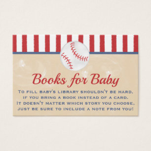 Baseball Books For Baby Business Card