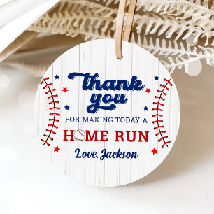 Baseball Boy Birthday Favor Tags