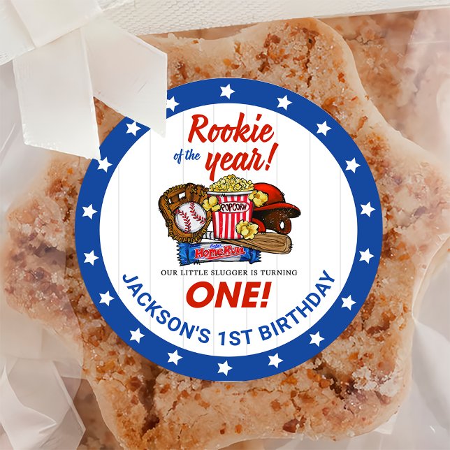 Baseball Boys 1st Birthday Sticker (Creator Uploaded)