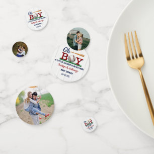 Baseball Boys Baby Shower Confetti