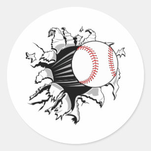 Baseball Breakthrough Classic Round Sticker