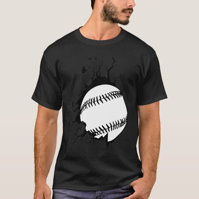 Baseball breakthrough for baseball players T-Shirt (Front)