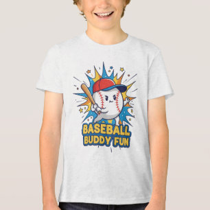 Baseball Buddy Fun Tri-Blend Shirt