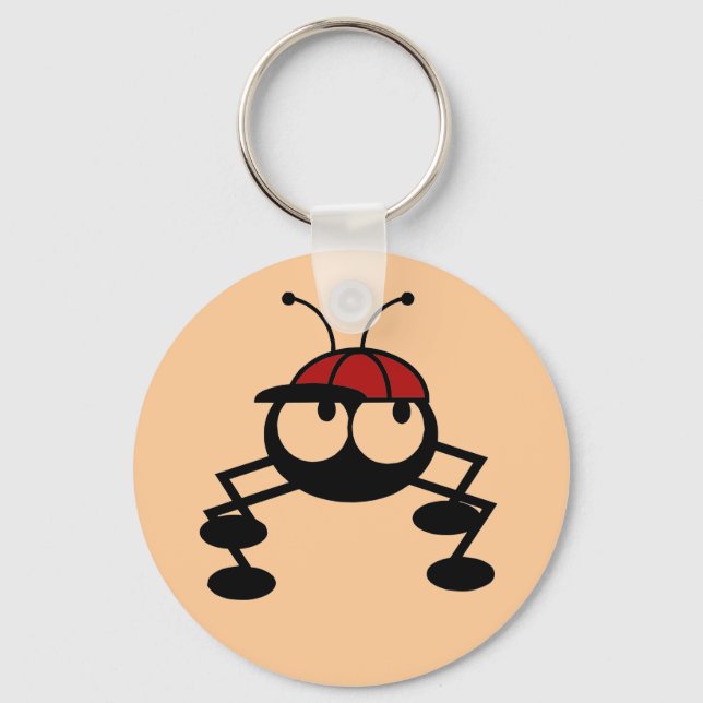 Baseball Bug Tshirts and Gifts Key Ring (Front)