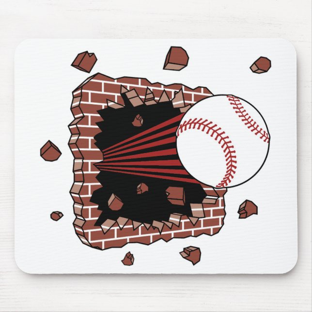 Baseball Burster Mouse Mat (Front)