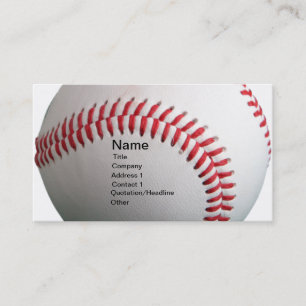 Baseball Business Card