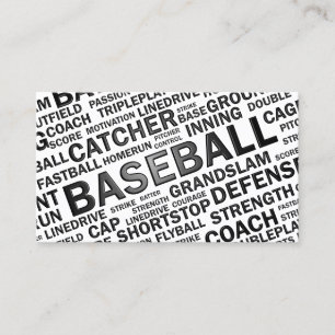 Baseball Business Card