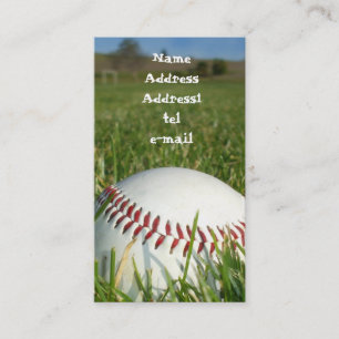 Baseball business card