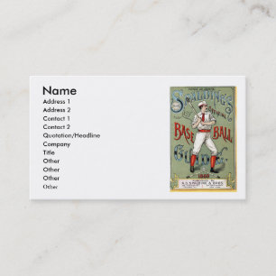 Baseball Business Card