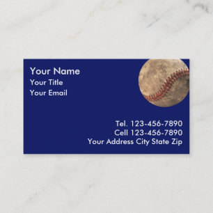 Baseball Business Card