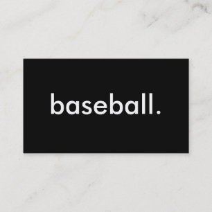 baseball. business card