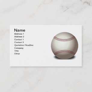 Baseball Business Card