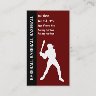Baseball Business Cards