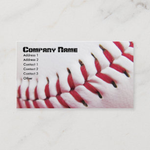 Baseball Business Cards
