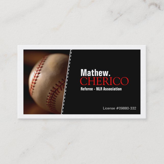 Baseball - Business Cards (Front)