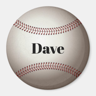 Baseball Button Template, personalise, Magnet
