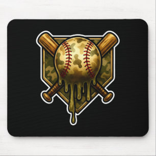Baseball Camo Drip Ice Cream Youth Boys Srts Mouse Mat