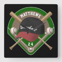 Baseball Cap Bats Diamond Personalised Name Number