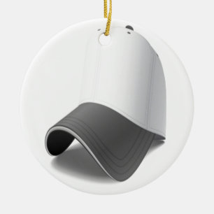 Baseball cap design ceramic tree decoration