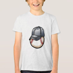 Baseball Cap Fusion Tri-Blend Shirt