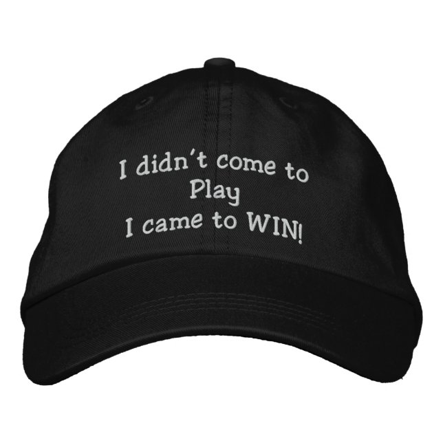 Baseball cap Poker hat Embroidered hat (Front)