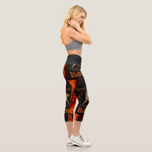 Baseball  capri leggings
