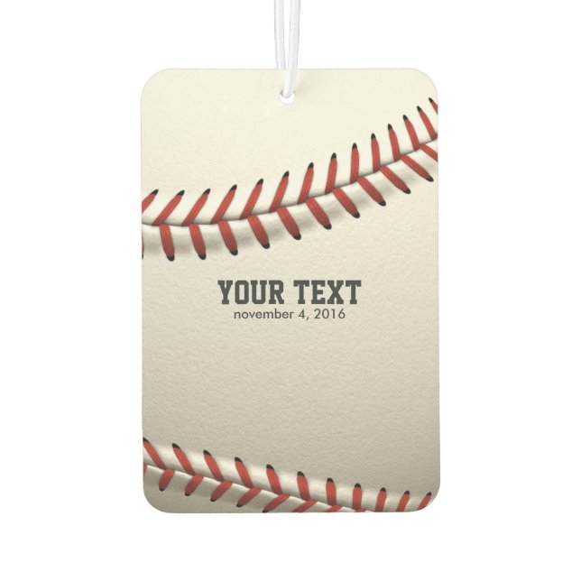 Baseball Car Air Freshener (Back)
