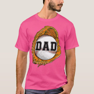 Baseball Catch Glove Baseball Dad baseball daddy F T-Shirt