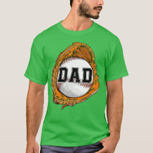 Baseball Catch Glove Baseball Dad baseball daddy F T-Shirt