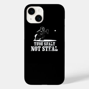 Baseball Catcher Joke - Thou Shalt Not Steal Case-Mate iPhone 14 Case