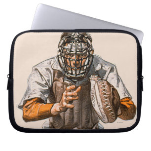 Baseball Catcher Laptop Sleeve
