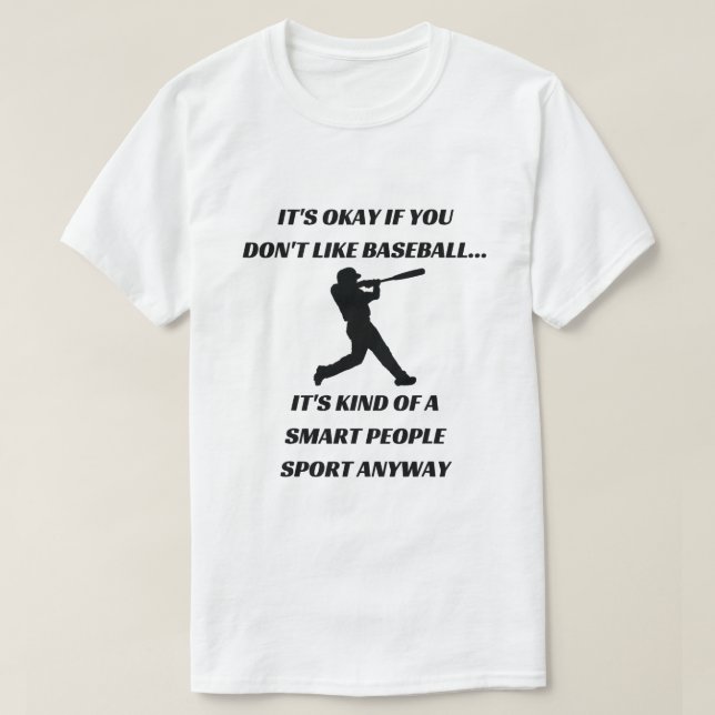 Baseball Catcher Pitcher Funny Baseball Smart Peop T-Shirt (Design Front)