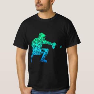 Baseball Catcher Player Youth Men Kids Boys T-Shirt